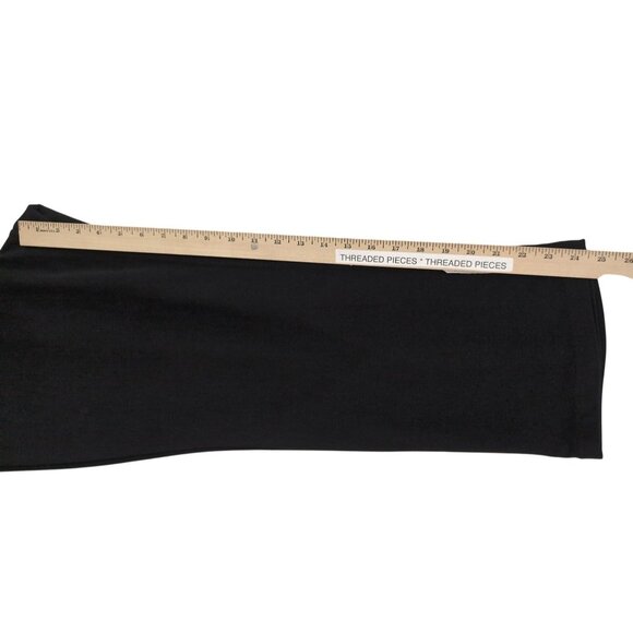 Susan Graver Milano Knit Jean Style Pull On Pants Womens L Petite Black Stretch - Picture 10 of 10